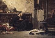 Elihu Vedder The Dead Alchemist Spain oil painting artist